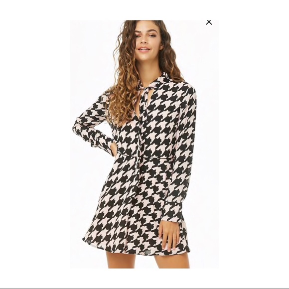 forever 21 houndstooth dress
